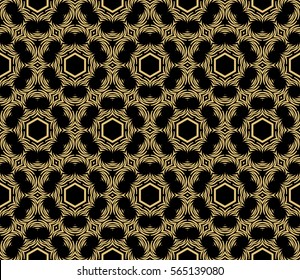 Geometric seamless pattern. Modern floral ornament. vector illustration. For the interior design, wallpaper, decoration print, fill pages