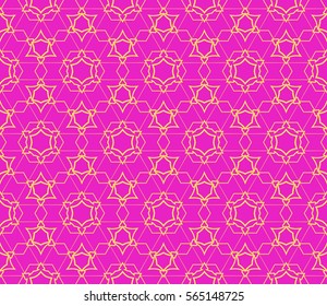Geometric seamless pattern. Modern floral ornament. vector illustration. For the interior design, wallpaper, decoration print, fill pages