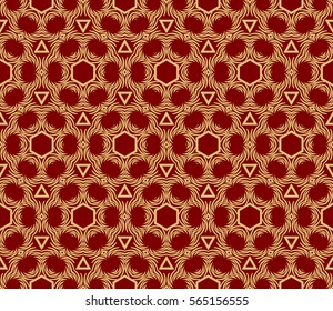 Geometric seamless pattern. Modern floral ornament. vector illustration. For the interior design, wallpaper, decoration print, fill pages