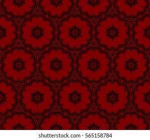 Geometric seamless pattern. Modern floral ornament. vector illustration. For the interior design, wallpaper, decoration print, fill pages