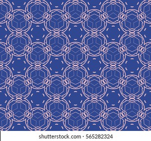 Geometric seamless pattern. Modern floral ornament. vector illustration. For the interior design, wallpaper, decoration print, fill pages