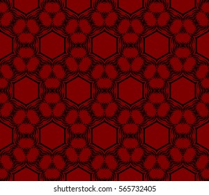 Geometric seamless pattern. Modern floral ornament. vector illustration. For the interior design, wallpaper, decoration print, fill pages