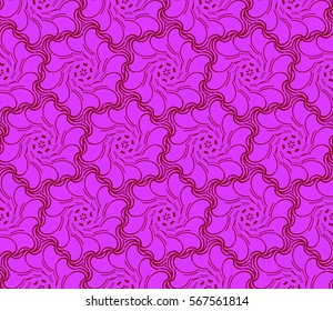 Geometric seamless pattern. Modern floral ornament. vector illustration. For the interior design, wallpaper, decoration print, fill pages