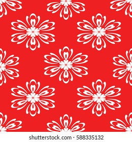 Geometric seamless pattern. Modern floral ornament. vector illustration. For the interior design, wallpaper, decoration print, fill pages, invitation card, cover book