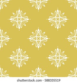 Geometric seamless pattern. Modern floral ornament. vector illustration. For the interior design, wallpaper, decoration print, fill pages, invitation card, cover book