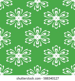 Geometric seamless pattern. Modern floral ornament. vector illustration. For the interior design, wallpaper, decoration print, fill pages, invitation card, cover book
