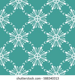 Geometric seamless pattern. Modern floral ornament. vector illustration. For the interior design, wallpaper, decoration print, fill pages, invitation card, cover book