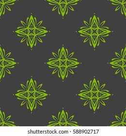 Geometric seamless pattern. Modern floral ornament. vector illustration. For the interior design, wallpaper, decoration print, fill pages, invitation card, cover book