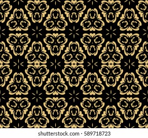 Geometric seamless pattern. Modern floral ornament. vector illustration. For the interior design, wallpaper, decoration print, fill pages, invitation card, cover book