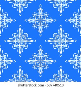 Geometric seamless pattern. Modern floral ornament. vector illustration. For the interior design, wallpaper, decoration print, fill pages, invitation card, cover book