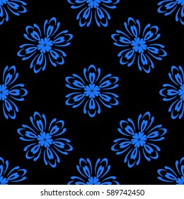 Geometric seamless pattern. Modern floral ornament. vector illustration. For the interior design, wallpaper, decoration print, fill pages, invitation card, cover book
