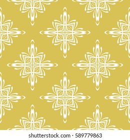 Geometric seamless pattern. Modern floral ornament. vector illustration. For the interior design, wallpaper, decoration print, fill pages, invitation card, cover book