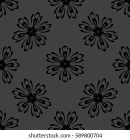 Geometric seamless pattern. Modern floral ornament. vector illustration. For the interior design, wallpaper, decoration print, fill pages, invitation card, cover book