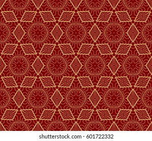 Geometric seamless pattern. Modern floral ornament. vector illustration. For the interior design, wallpaper, decoration print, fill pages, invitation card, cover book