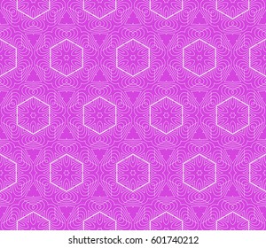 Geometric seamless pattern. Modern floral ornament. vector illustration. For the interior design, wallpaper, decoration print, fill pages, invitation card, cover book