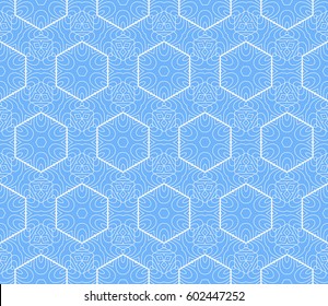 Geometric seamless pattern. Modern floral ornament. vector illustration. For the interior design, wallpaper, decoration print, fill pages, invitation card, cover book