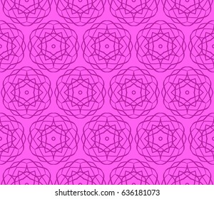geometric seamless pattern. Modern floral ornament. vector illustration. For the interior design, wallpaper, decoration print, fill pages, invitation card, cover book