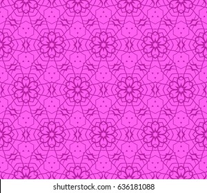 geometric seamless pattern. Modern floral ornament. vector illustration. For the interior design, wallpaper, decoration print, fill pages, invitation card, cover book