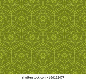 geometric seamless pattern. Modern floral ornament. vector illustration. For the interior design, wallpaper, decoration print, fill pages, invitation card, cover book