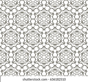 geometric seamless pattern. Modern floral ornament. vector illustration. For the interior design, wallpaper, decoration print, fill pages, invitation card, cover book