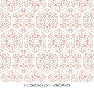 geometric seamless pattern. Modern floral ornament. vector illustration. For the interior design, wallpaper, decoration print, fill pages, invitation card, cover book