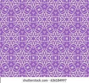 geometric seamless pattern. Modern floral ornament. vector illustration. For the interior design, wallpaper, decoration print, fill pages, invitation card, cover book
