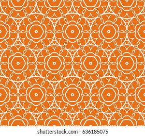 geometric seamless pattern. Modern floral ornament. vector illustration. For the interior design, wallpaper, decoration print, fill pages, invitation card, cover book