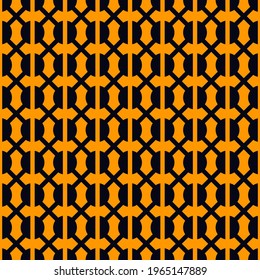 Geometric seamless pattern. Modern mosaic ornament. Grid abstract background. Repeated interlocking figures wallpaper. Geo design surface print. Vector illustration