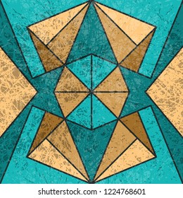 Geometric seamless pattern, modern retro style, trendy vintage.