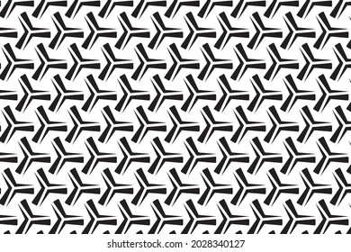 Patrón geométrico sin soldadura. Textura moderna y elegante con enrejado monocromo. Repetida cuadrícula hexagonal geométrica. Diseño gráfico de letrinas simple