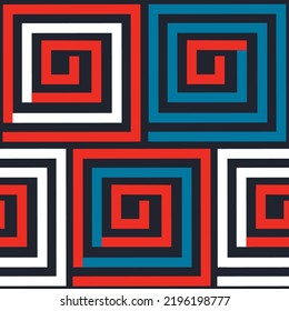 geometric seamless pattern. Modern texture. Repeating geometric lines in a minimalist style. red background for business idea, print, textiles. art vector illustration.