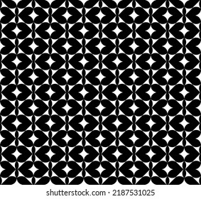 Geometric seamless pattern monochrome background design. Vector. Illustration.