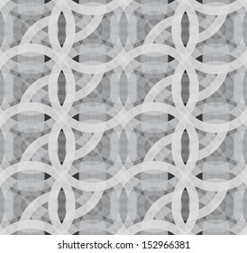 Geometric seamless pattern. Monochrome circle mosaic pattern