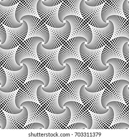 Geometric Seamless Pattern of Monochrome Dots. Modern Vector Background Design. Easy to Change the Colors. 