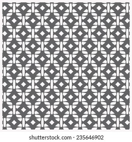Geometric seamless pattern. Monochrome geometric ornaments.