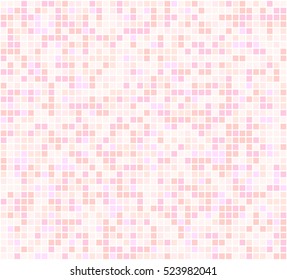 Geometric seamless pattern. Mosaic modern background. Illustration. Vector. Squares. Pink, purple