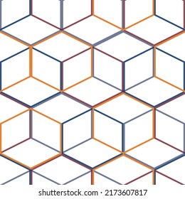 Geometric seamless pattern with multicolor stripes and teals.  Colorful Vector Abstract Grunge background