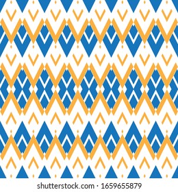 Geometric seamless pattern with oblique colored segments