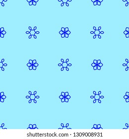 Geometric seamless pattern on the cyan background