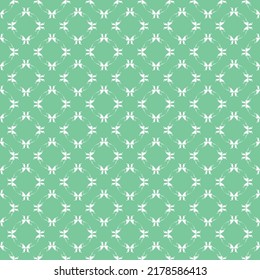 geometric Seamless pattern on green background.stylish background for fabric, wrapping, packaging paper, wallpaper.