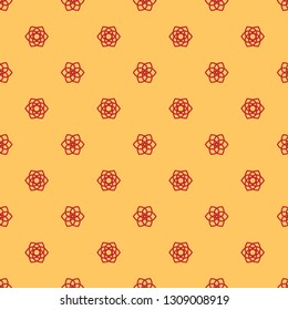 Geometric seamless pattern on the light yellow background