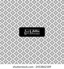 Geometric seamless pattern on white background
