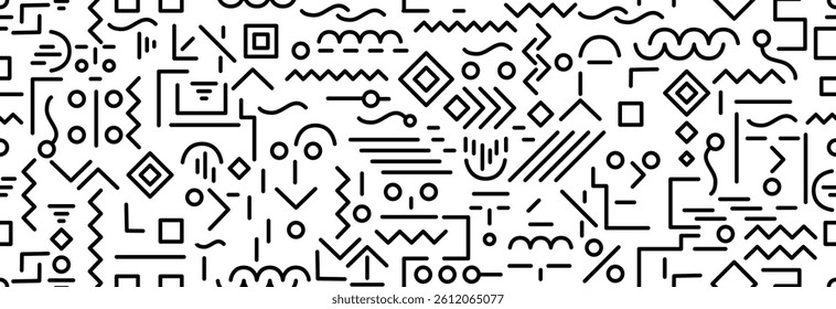 Geometric seamless pattern on a white background.