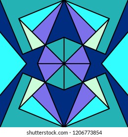 Geometric seamless pattern. Original ornament, vector illustration.