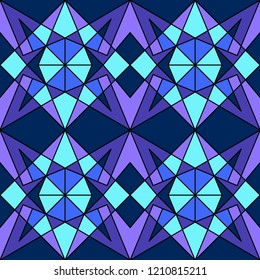 Geometric seamless pattern. Original ornament, vector illustration.