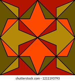 Geometric seamless pattern. Original ornament, vector illustration.