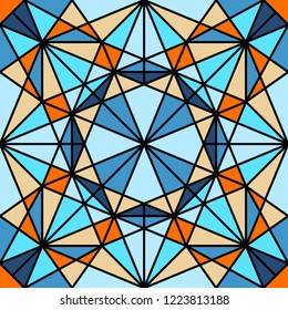 Geometric seamless pattern. Original ornament, vector illustration.