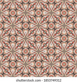 Patrón geométrico sin soldadura, ornamento, fondo colorido abstracto, impresión de moda, textura vectorial para textil, tela, papel tapiz, envoltura, papel.