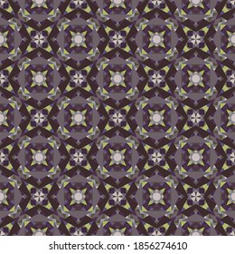 Geometric seamless pattern, ornament, abstract colorful background, fashion print small shapes, vector texture for textile, fabric, wrapping paper, decoration.