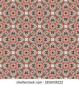 Patrón geométrico sin soldadura, ornamento, fondo colorido abstracto, formas de la impresión de moda, textura vectorial para textil, tela, papel envolvente, decoración.